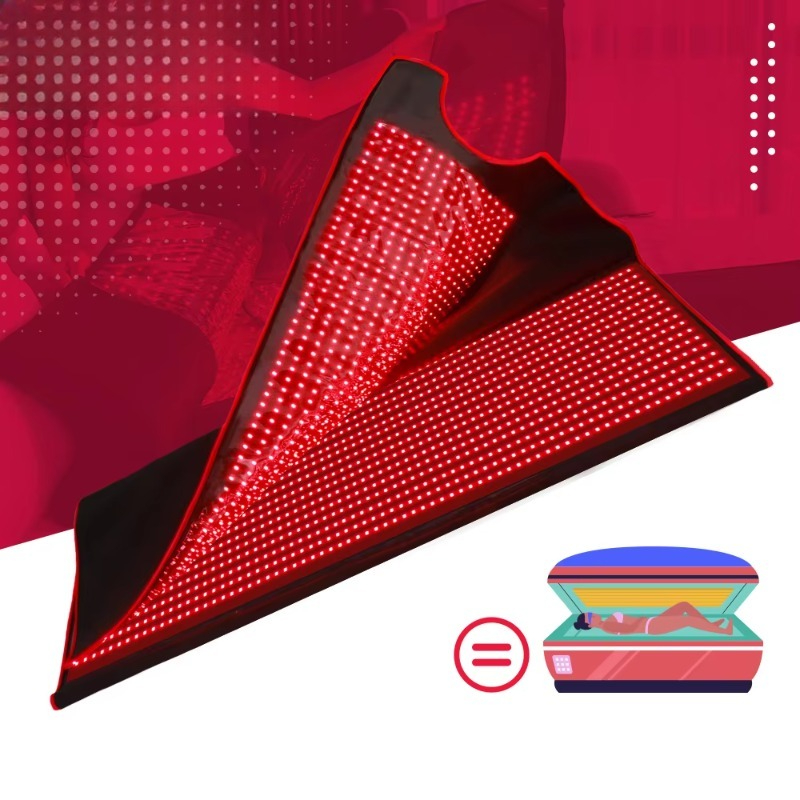 Led Light Therapy Bed Full Body - 360度全身カバーNIR赤色光療法スリーピングバッグ全身強力ポータブル赤色LED光療法ベッドブランケット