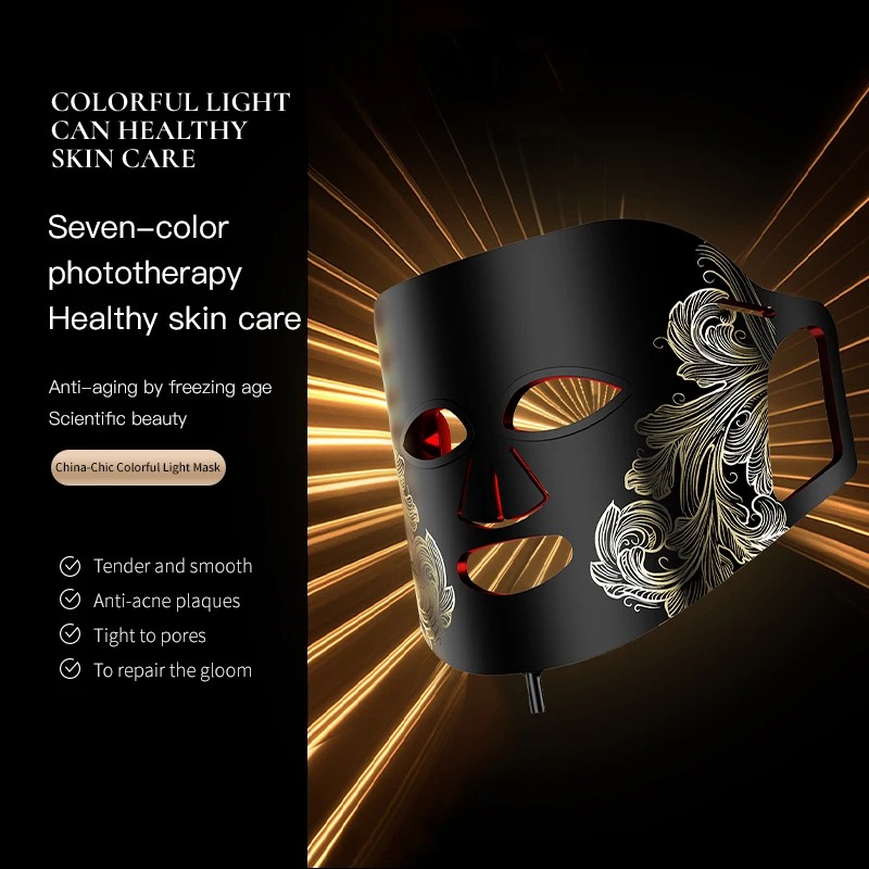 Led Face Mask Phototherapy Acne - シリコン製フェイスマスク、LED搭載、肌の若返り、美容、健康、シワ対策、美白、ニキビ対策、光療法、フェイスマスク