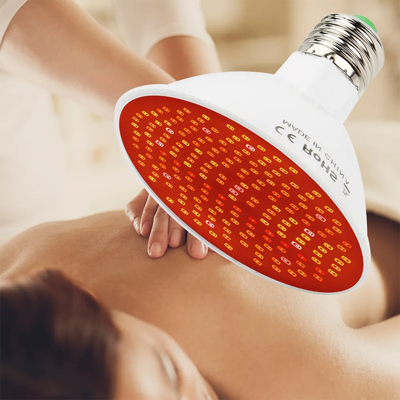 Red Light Therapy Panel 660 850 - LED 660nm赤色光と850nm近赤外線コンボセラピーデバイス、スキンケア、痛みの緩和、ランプクリップ付き赤色光療法電球