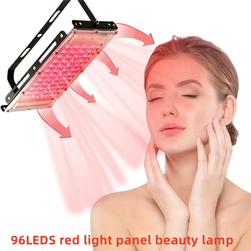 Red Light Therapy Torch 660Nm - 96LED赤色光療法パネルランプ、顔のアンチエイジングスキンケア美容用、660nm赤外線ライトスキンケアデバイス、美容健康