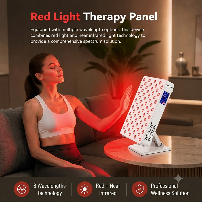 Red Light Therapy Panel 660 850 - 64 LED赤色光療法パネル 200W 630 660 810