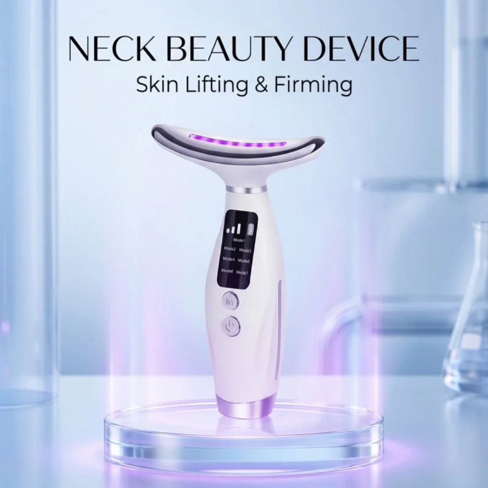 ネックフェイスリフティングマッサージャー 7 色ライト LE - Photon Light Therapy Device Skin のレビューと価格
