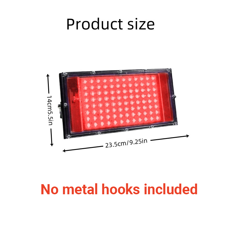 赤色光療法ランプ 96個LED 660nm 850nm赤外線 - Red Light Therapy Torch 660Nm のレビューと価格