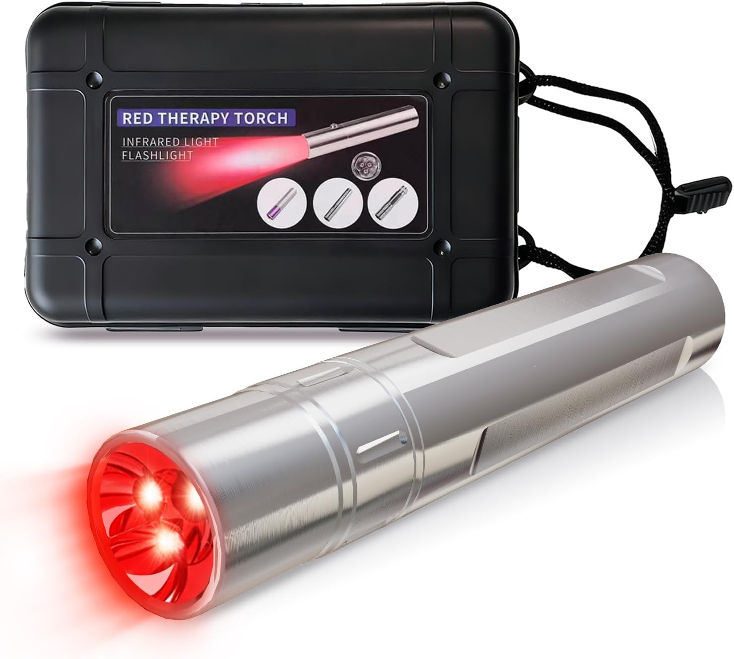 630+660+850nm ハンドヘルド赤色光療法装置 赤外 - Red Light Therapy Torch 660Nm のレビューと価格