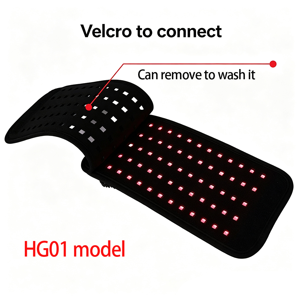LED赤色光腰ベルト QZ051 120個のLEDライト（6 - Red Light Therapy Panel 660 850 のレビューと価格