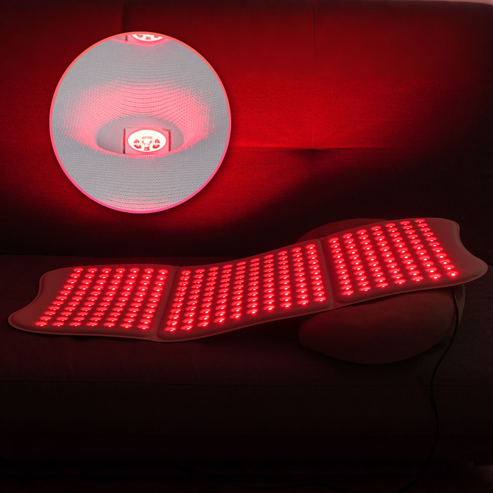 大型赤色光マット ポータブル 近赤外線 660nm & 85 - Red Light Therapy Mask Near Infrared のレビューと価格