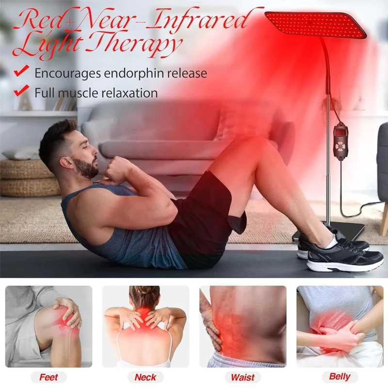 近赤外線ライトパネル 660nm 850nm 赤色光ランプ  - Red Light Therapy Panel 660 850 のレビューと価格