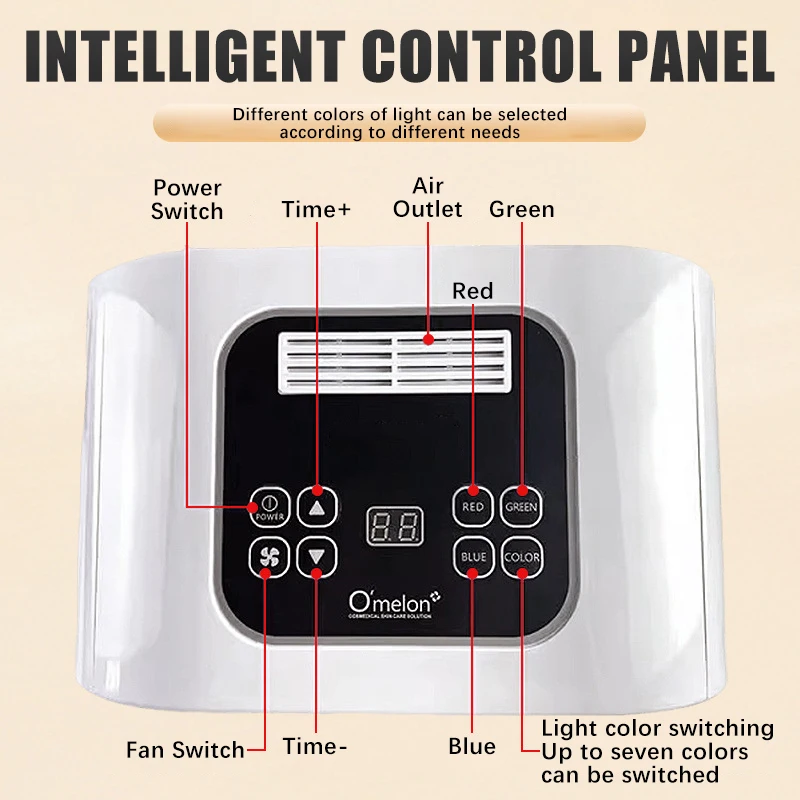 家庭用ポータブル折りたたみ式PDT分光計 7色LEDライト光 - Led Light Therapy Face Mask 7 Color のレビューと価格