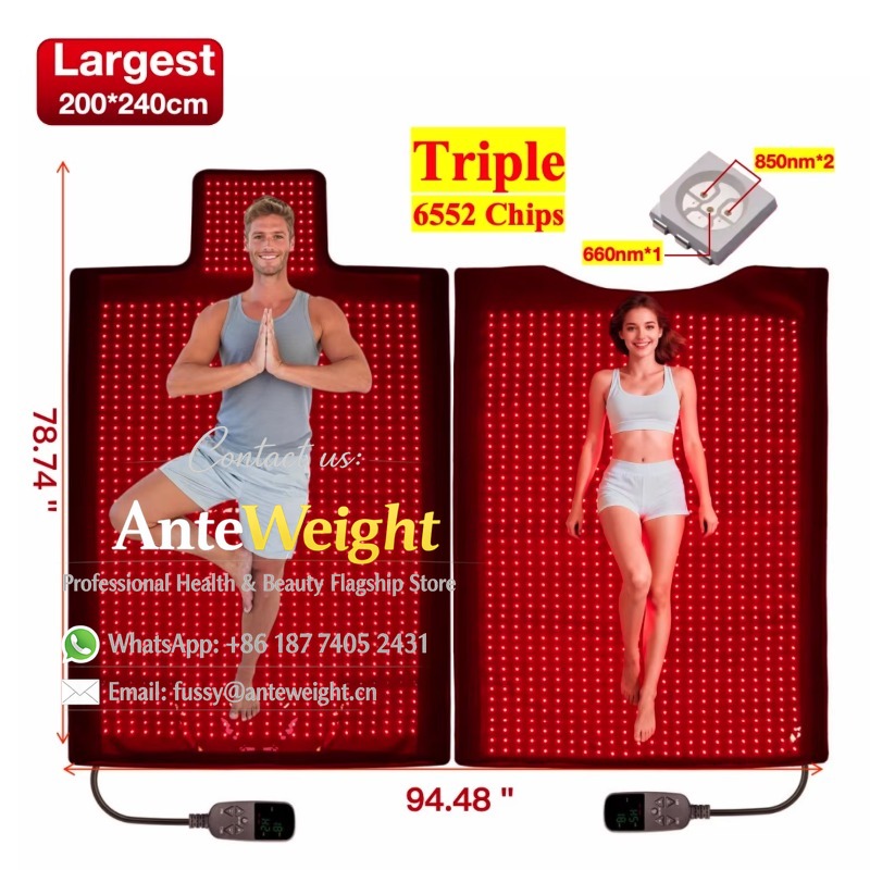 2184個のトリプルLED搭載、6552チップ、デュアル波長 - Led Light Therapy Bed Full Body のレビューと価格